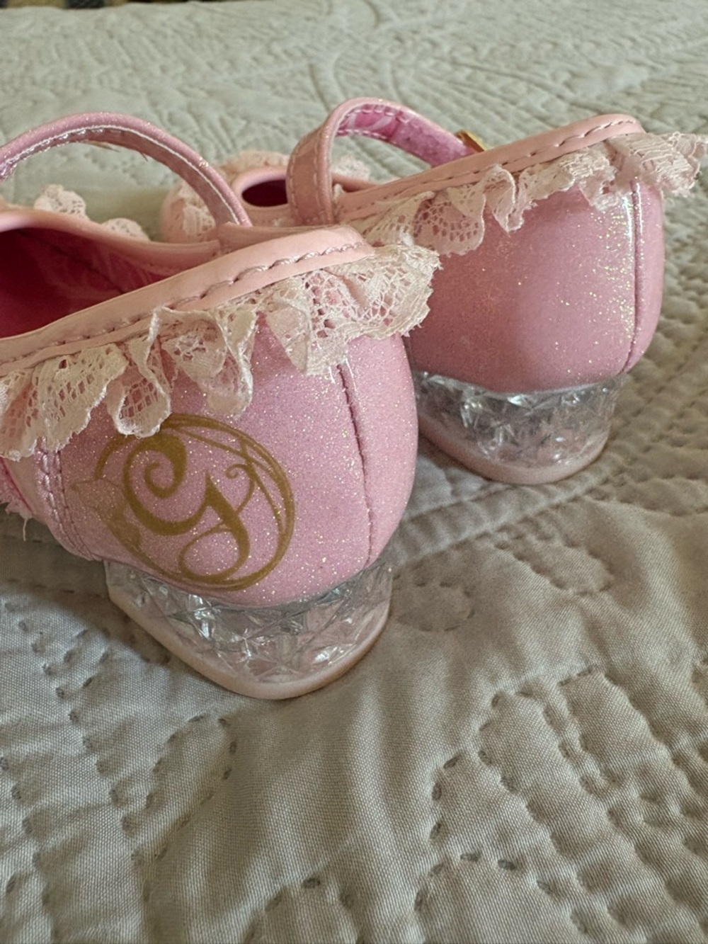 Toddler Girls Pink Lace Mary Jane Dress Shoes - Picture 5 of 7